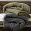 3 pièces d'édredon et de taie décorative gaufrée pour lit double / grand lit, 100% coton doux, rembourrage toutes saisons, charme rétro, chaleur uniforme, approuvé, évitez les soins de blanchiment avec un design unique, côtés en coton, nuage, facile-118920203
