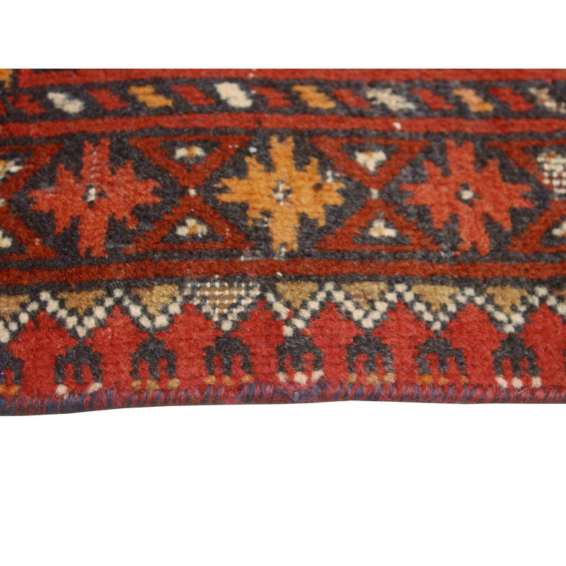 Vintage Distressed Dimitri Red Runner