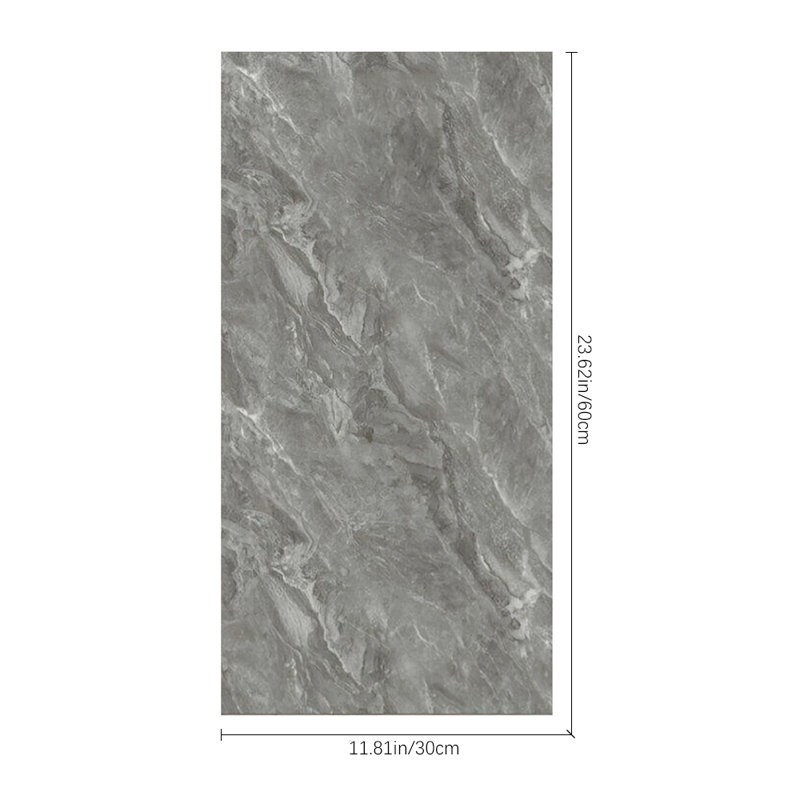 Deivids Peel and Stick Marble Wall Tile, Grey