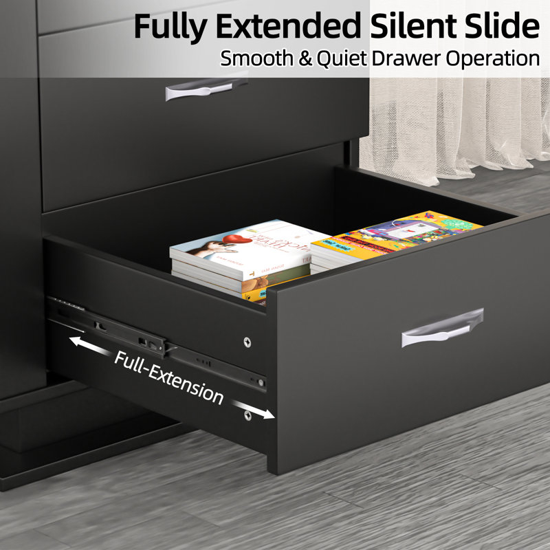 Nightstand With RGB, Black