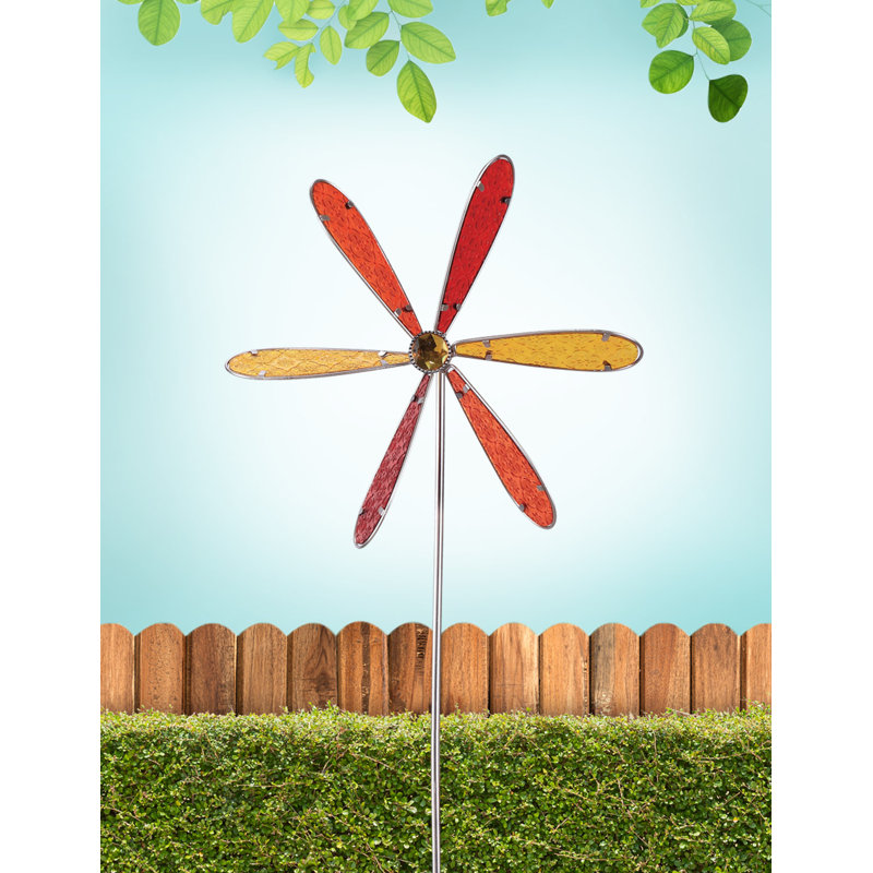 Piquet de jardin Safiye, Rouge / Bleu / Vert, 21" H x 14" lx 4" p