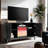 Mid Century Modern TV Stand With Fireplace And Functional Storage