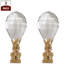 Faîteau de lampe en cristal à ballonnet simple à facettes