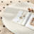 Masiyah Modern Cloud Living Room Coffee Table Brown Cylinder Four Legs-2008113346