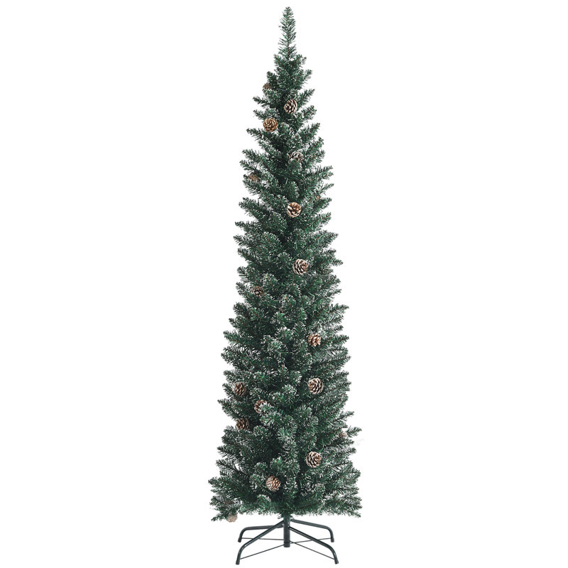 Arbre de Noël vert pin artificiel en cachemire, H 6 pi