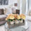 Farmhouse Centerpieces For Tables - Mason Jar Centerpieces For Dining Table, Coffee Table Centerpieces For Living Room With 3 White Mason Jars, Dining Table Décor