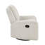 Fauteuil inclinable de luxe luxueux avec revêtement en tissu beige et tissu d'ameublement beige