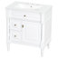 Meuble-lavabo autoportant de 30 po avec tiroir rabattable et tablette réglable-124573674-124573670
