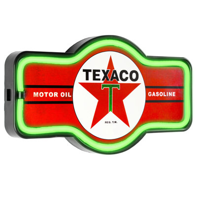 Enseigne del de palissade Texaco