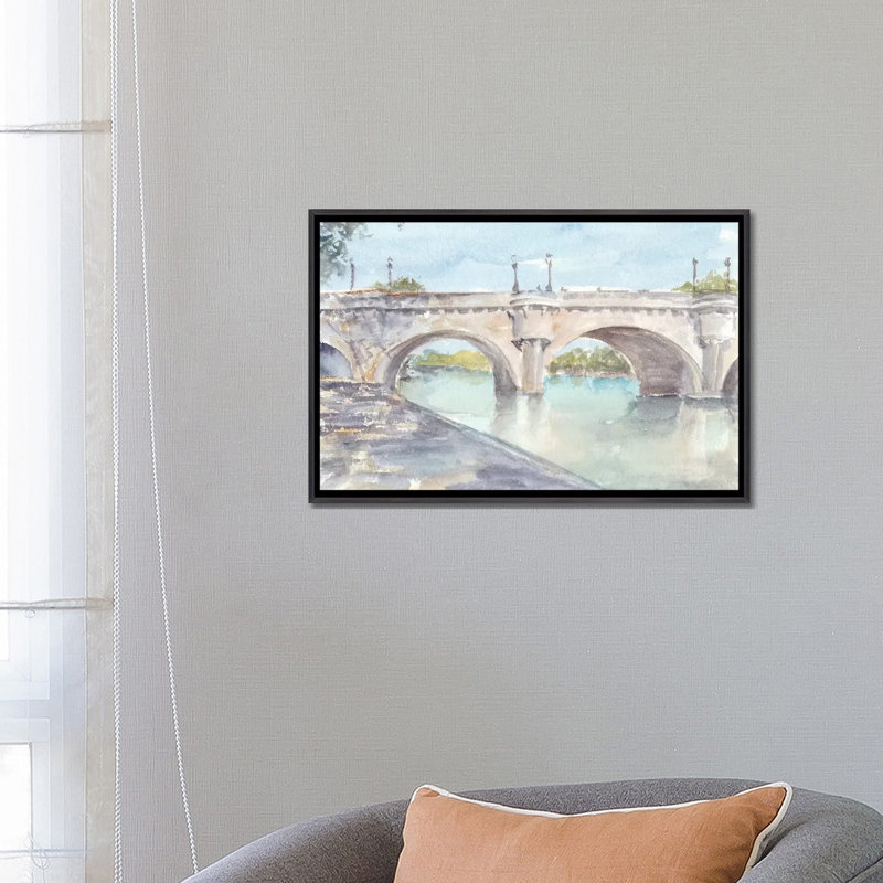 «French Bridge Study II» par Ethan Harper, reproduction d'art sur toile, Pas de tapis, H 18 po x l 26 po x P 1,5 po