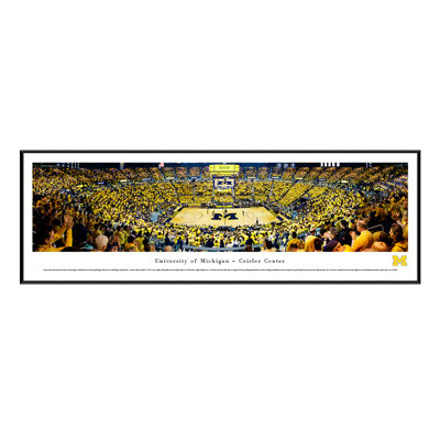 NCAA Michigan Basketball Panoramic Print