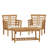 CAYDON 2 CLUB CHAIRS + TABLE