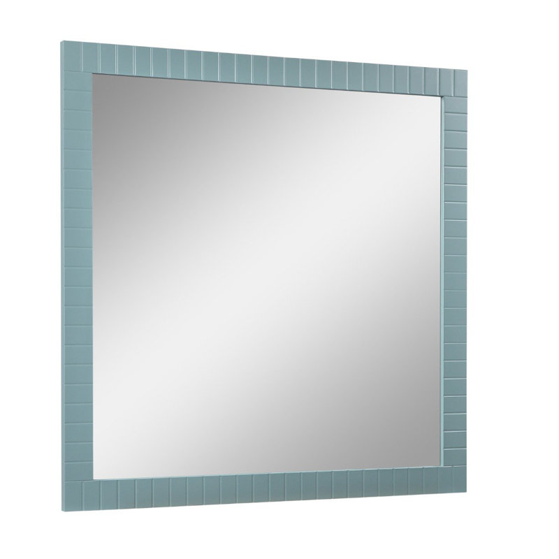 Miroir mural Kamien, 40 po x 40 po, Vert clair