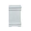 Table de chevet pour chambre à coucher Iii Platinum - 2 tiroirs Rangement pratique, tiroir coulissant et lisse avec système central en métal.