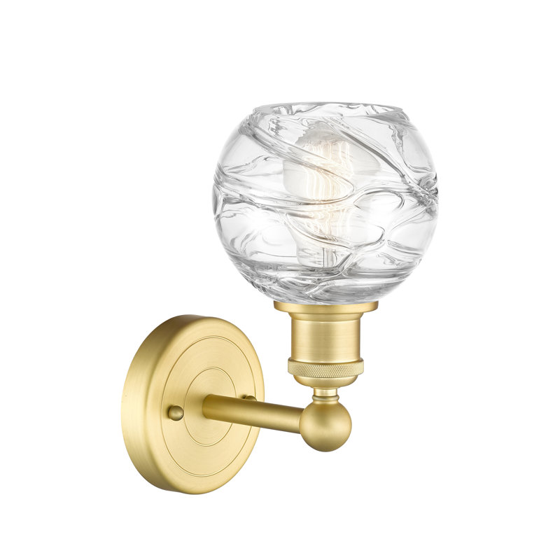 Chapmanville 1 Light Steel Armed Sconce, Satin Gold