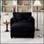 Fauteuil inclinable surdimensionné avec repose-pieds mobile - Revêtement en chenille douce pour un confort et un style ultimes, idéal pour le salon ou la chambre à coucher-2069384546