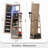 22'' Wide Rotatable Jewelry Armoire with Mirror-861480114