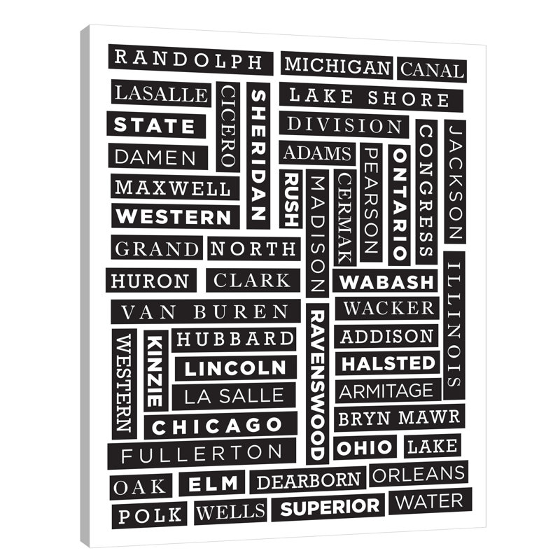 Chicago Street Mural by Kent Youngstrom - Wrapped Canvas Print, 38cm H x 30cm W x 4cm D