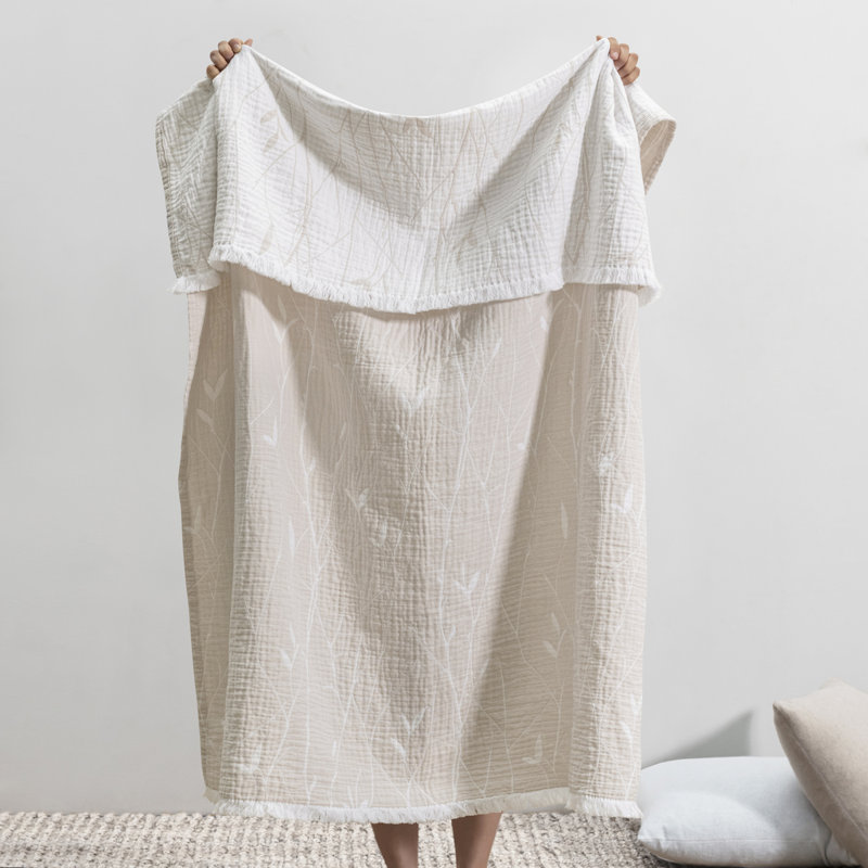 Willow Throw, Beige Floral