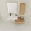 Meuble-lavabo mural avec lavabo en résine