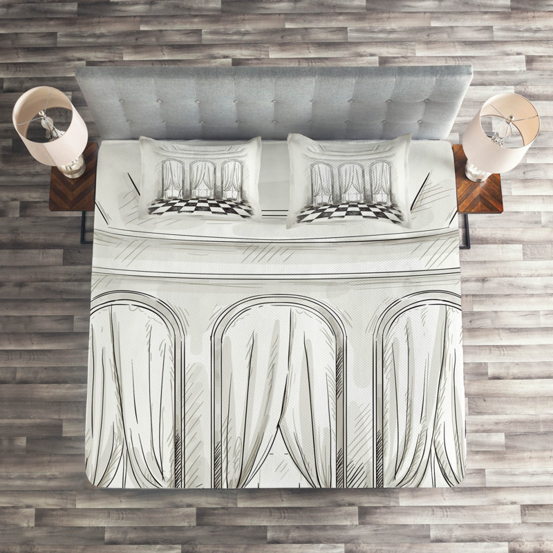 Traditional Polyester Coverlet, King Bedspread + 2 Shams