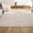 Arnika High-Low Geometric Arch Scandi Striped Ivory/Cream Indoor/Outdoor Rug-376357979