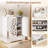 6-Tier Mirrored Shoe Organizer w/Laser-Engraved Floral Patterns for Entryway
