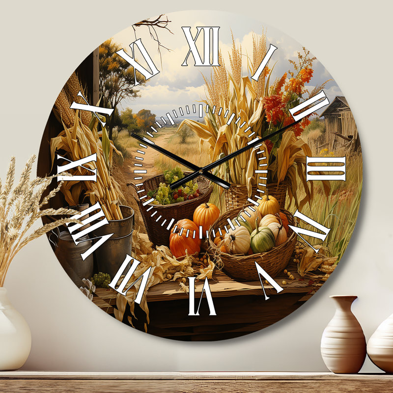Horloge murale «African Harvest Abundance III», Médium