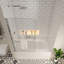 Pare-baignoire pivotant avec verre trempé de 1/4 po et barre à serviettes 3458