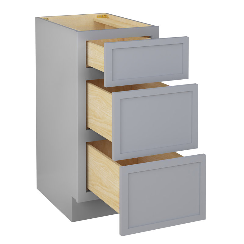 Base de meuble-lavabo simple 15 po seulement, Gris
