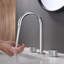 Robinet de salle de bain circulaire encastré à 3 trous et 2 poignées avec ensemble de drain circulaire X-92578035