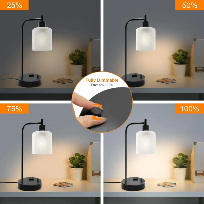 Industrial Small Bedside Table Lamp