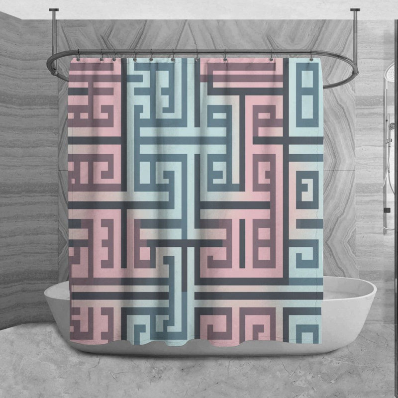 Rideau de douche Tawayna, H 93 po x l 70 po
