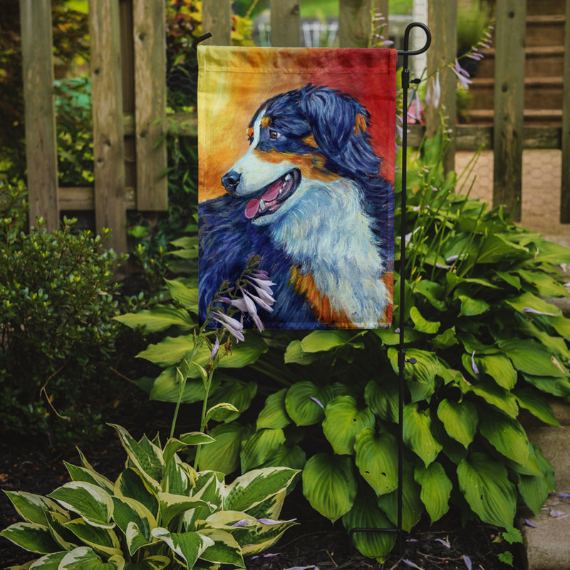 Double Sided 15 in. H x 11 in. W Polyester Animal Garden flag