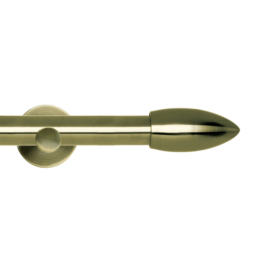 Eyelet Metal Curtain Pole Set 28mm with Bullet Finial