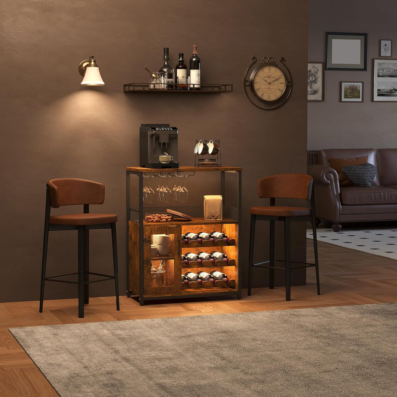 69cm Bar Cabinet, Brown