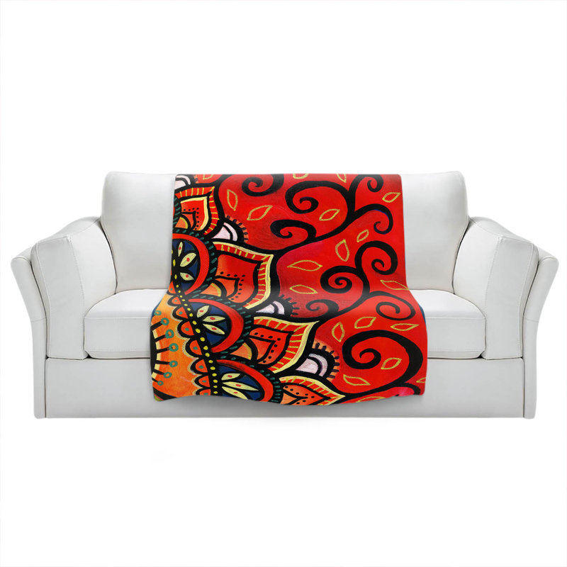 Hand Woven Throw Blanket, 51" x 60"