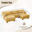 Canapé en U avec 2 repose-pieds-549189924