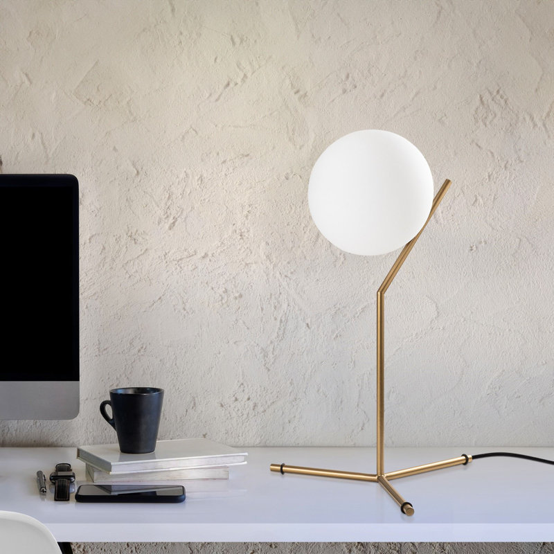 Modern Gold Table Lamp with Metal Body, 13.8 x 11.8 x 20.5 inches | 7.9-inch Cap Diameter | 6.6 ft Cable Length, On/Off Switch | Stylish Novelty Design for Home Decor, IP20 Rated, Max 8W G9 Socket (Bulb Not Included)