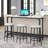 Kyrie Modern Kitchen Counter Height Dining Table Set with 3 Bar Stools-1105921207-1105921201
