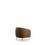 Élégant fauteuil à oreilles avec pieds en métal doré, tissu vert, 27,6 po x 32,3 po x 32,3 po | Structure en bois de hêtre et en carton, revêtement 100% polyester, coussins en mousse souple et plumes | Comprend un oreiller nettoyable à sec, parfait pour le salon-1561854654