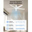 2 pièces 52 pouces ventilateur de plafond encastré Elvert avec lumières DEL-1965579034-1965579032