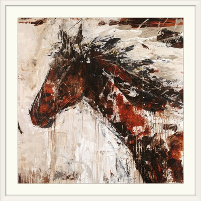 « mustangular » par jodi maas,, reproduction d’art