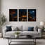 Ensemble de 3 toiles d'art gothiques-1575920923