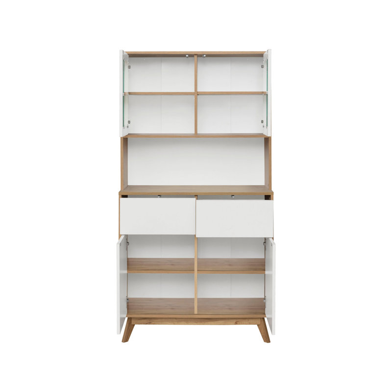 Saguaro 165cm Kitchen Pantry, Oak/White