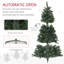 Arbre de Noël artificiel régulier (double) avec aiguilles vertes-1540383338