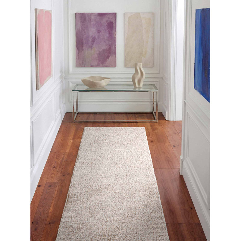 Despoina Hand Woven Area Rug, Cream, Runner 80 x 200 cm