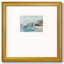 Reproduction encadrée de mur turquoise Iiffemium-87968204