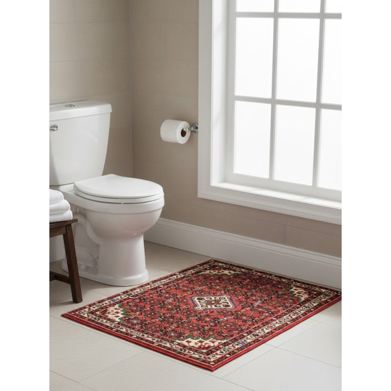 Tapis décoratif floral tribal rétro fait à la main 3 x 5 pi Floral