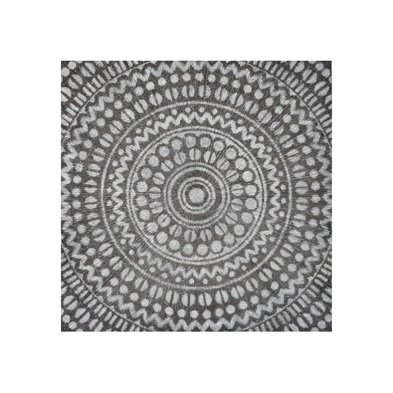 Mono Diadem Glitter Print by Beverly Fuller, Glass Coat